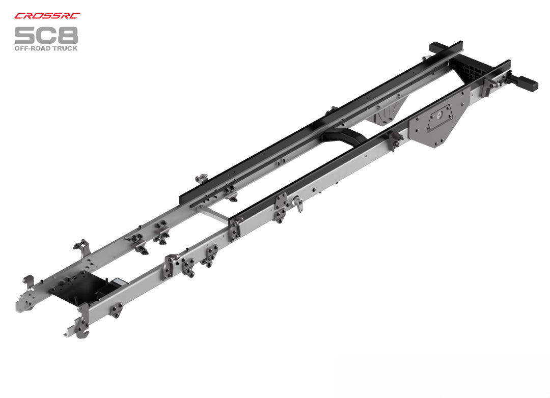 Model SC8 1/12 8x8 Professional Full Metal Chassis Heavy Truck - Dual Front Axle Steering Simulation Off-Road Vehicle