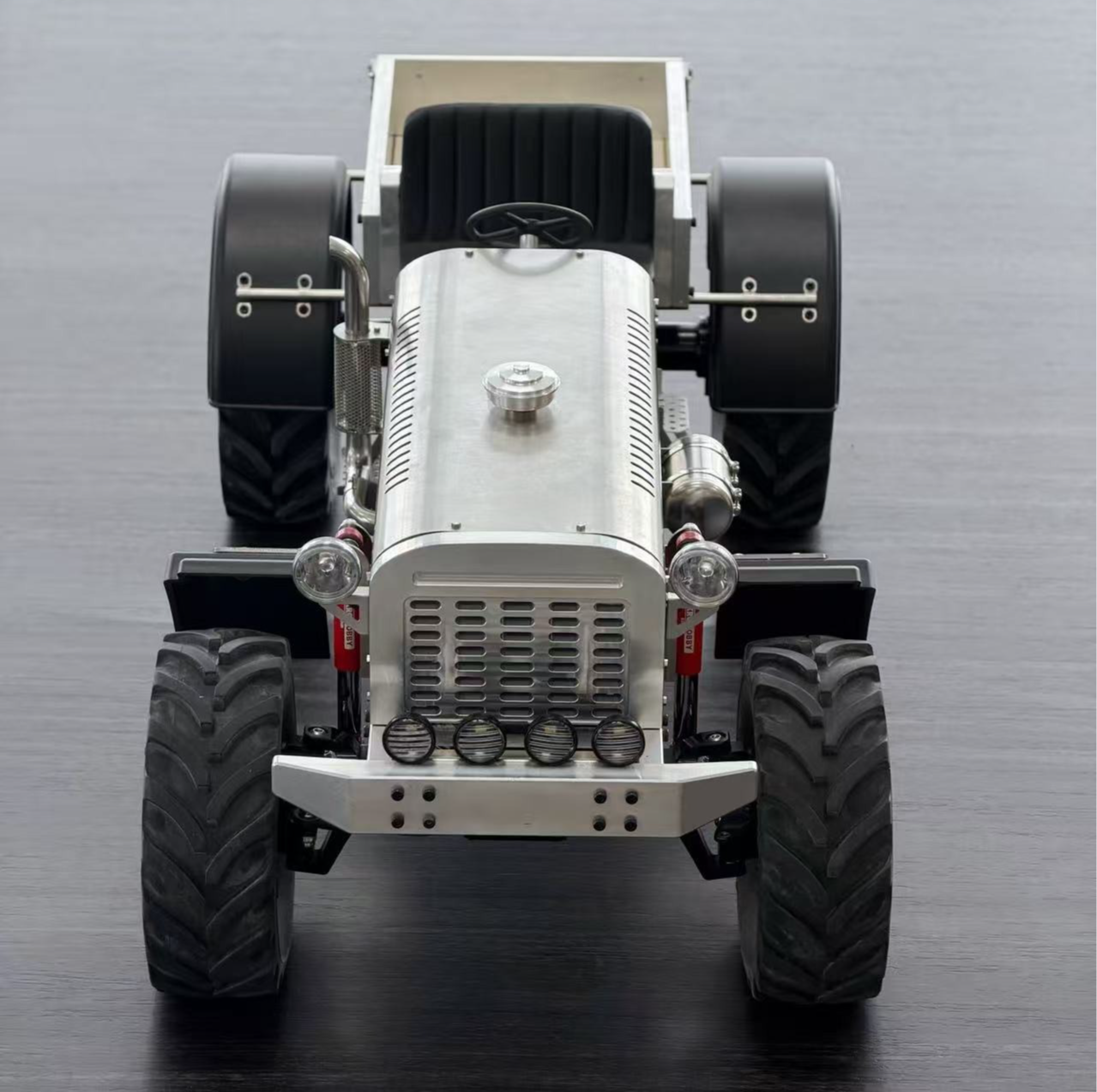 MD009 1/10 RC Tractor Truck CNC Full Metal 4WD Off-Road Rock Crawler with Dual-Motor Winch RTR 10CH Remote Control