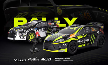 XTS-F10 1/10 Scale Brushless RC Rally Car - 4WD Professional Off-Road Vehicle, 3S Lipo Power, 50MPH High Speed RTR Rlaarlo