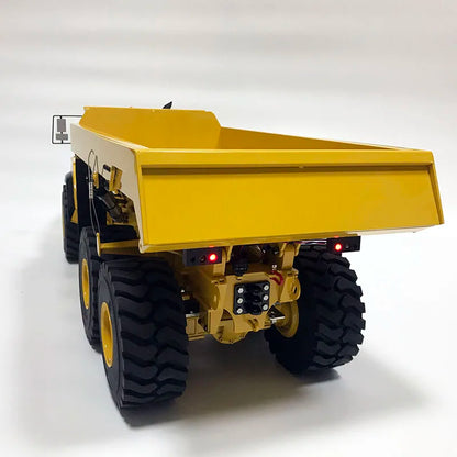 A40G RC Truck 1/14 6x6 Hydraulischer RC-Seilwinden-LKW-Modell, Metall-Kipper, Konstruktionsmodell, ferngesteuertes Spielzeugauto für Jungen, Geschenk 