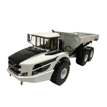 A40G RC Truck 1/14 6x6 Hydraulischer RC-Seilwinden-LKW-Modell, Metall-Kipper, Konstruktionsmodell, ferngesteuertes Spielzeugauto für Jungen, Geschenk 