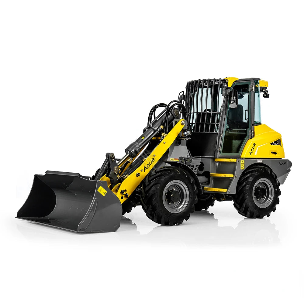 AOUE MCL8 1/14 RC Hydraulic Wheel Loader Metal RC Car Model with Light Sound System Boy RC Car Loader Model Toy