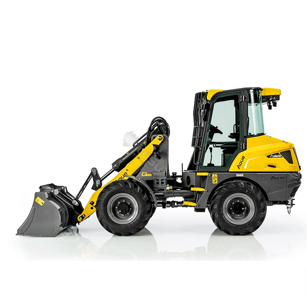 AOUE MCL8 1/14 RC Hydraulic Wheel Loader Metal RC Car Model with Light Sound System Boy RC Car Loader Model Toy