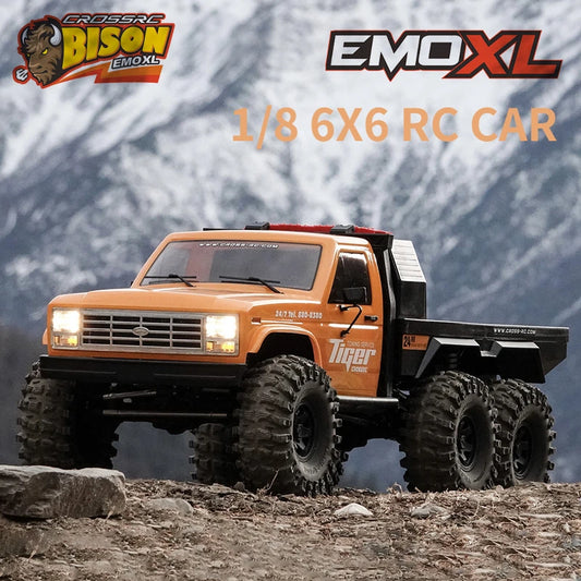 CROSSRC EMO XL 1/8 RC Car 6WD 6X6 Climbing Crawler Off-Road  Vehicle Electric Remote Control Truck Model for Adult Boys Toys