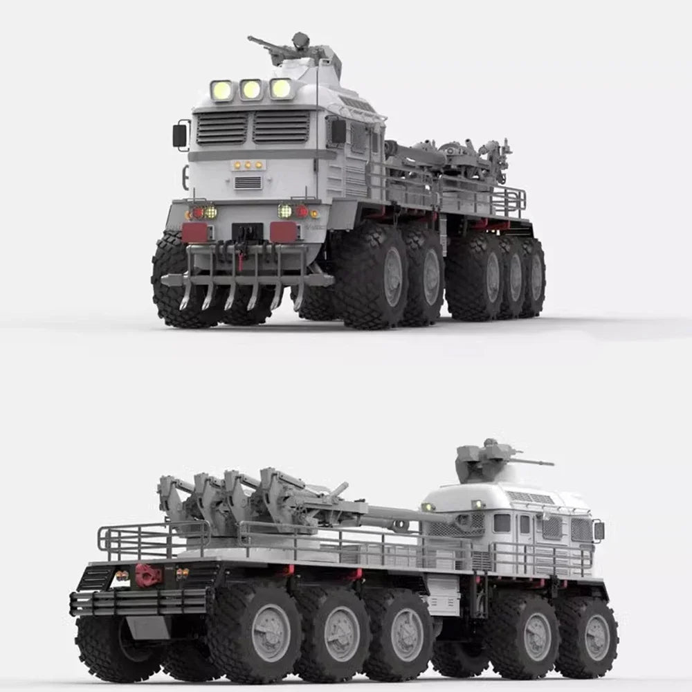 CROSSRC XX10 T-REX 1/12 RC Car 10x10 Armored Vehicle Military Truck Model Kit Version Simulation Heavy Off-Road Vehicle Boys Toy