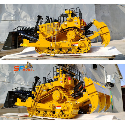 D11T RC Bulldozer 1/10 RC Hydraulik-Bulldozer Metallmodell mit PL18EV Fernbedienung, ferngesteuerter LKW, Spielzeug für Jungen 