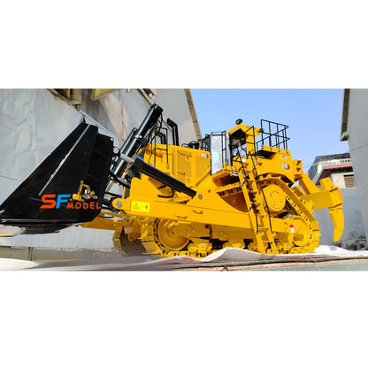D11T RC Bulldozer 1/10 RC Hydraulik-Bulldozer Metallmodell mit PL18EV Fernbedienung, ferngesteuerter LKW, Spielzeug für Jungen 