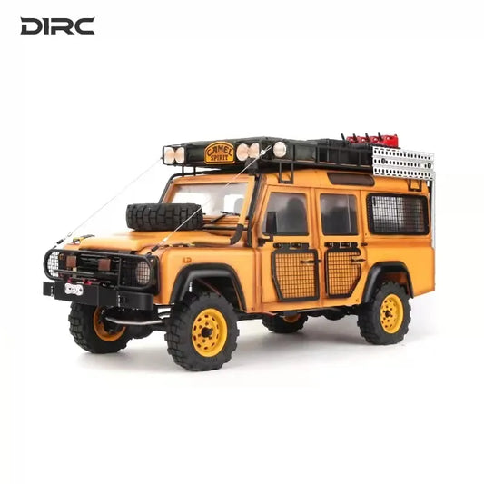 D1RC D110 Defender Camel Trophy 2 Speed Metal Chasis 1/10 Scale Offroad Crawler Remote Control Truck for Adults-Hobby Grade Car