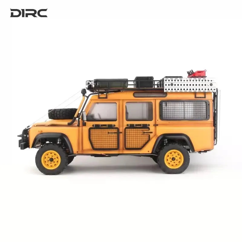 D1RC D110 Defender Camel Trophy 2 Speed Metal Chasis 1/10 Scale Offroad Crawler Remote Control Truck for Adults-Hobby Grade Car