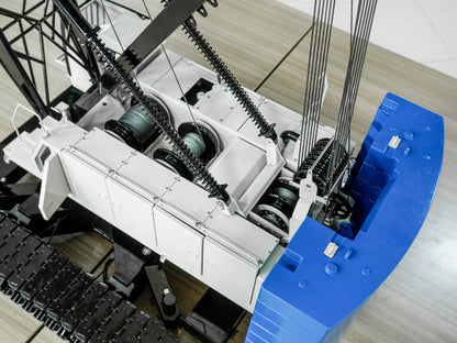 1/14 C1200 Hydraulic Crawler Lattice Boom Crane Model - Professional 100KG Grade Heavy-Duty CNC Metal Edition (RTR)