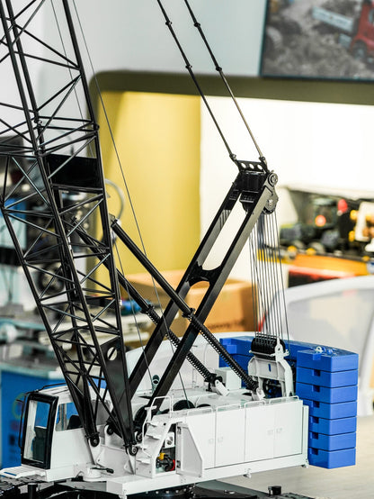 1/14 C1200 Hydraulic Crawler Lattice Boom Crane Model - Professional 100KG Grade Heavy-Duty CNC Metal Edition (RTR)