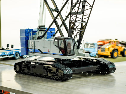 1/14 C1200 Hydraulic Crawler Lattice Boom Crane Model - Professional 100KG Grade Heavy-Duty CNC Metal Edition (RTR)