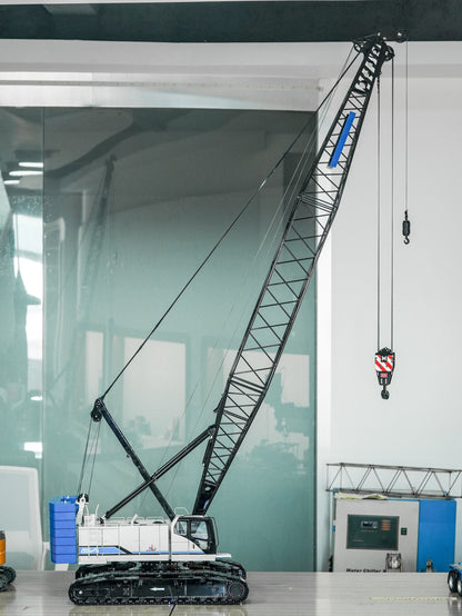 1/14 C1200 Hydraulic Crawler Lattice Boom Crane Model - Professional 100KG Grade Heavy-Duty CNC Metal Edition (RTR)