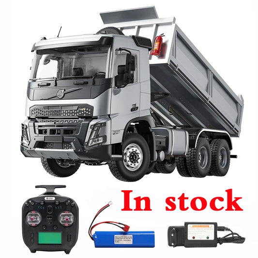 Double E E115-003 RC Truck 1/14 RC Hydraulic Dump Truck Metal Model Construction Machinery Boy Remote Control Car Toy Gift