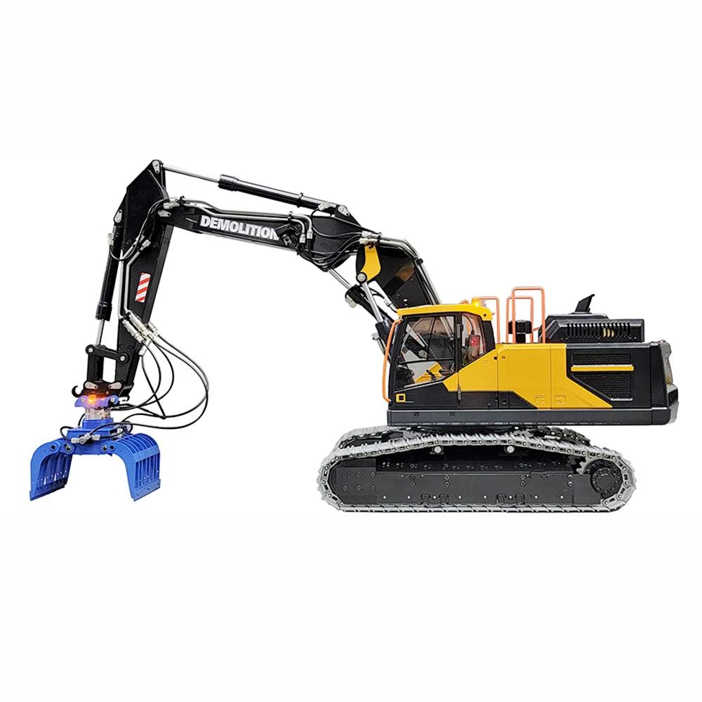 EC380 RC Excavator 1/14 Remote Control Hydraulic Excavator Three-section Arm Crawler Excavator Metal Model Adult Remote Control