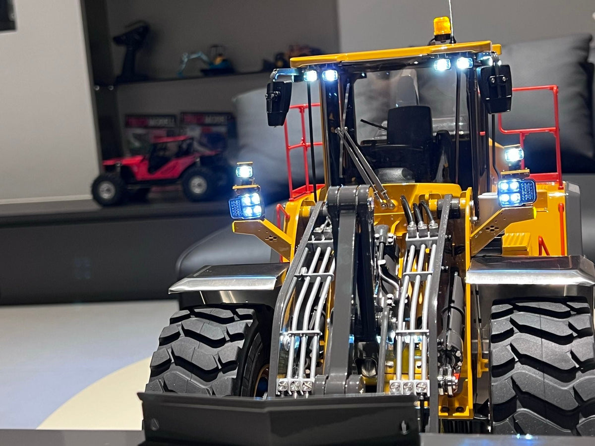LESU 1/14 RC Wheeled Hydraulic Loader L220 (A0013) Metal Construction Vehicle KIT / RTR with FlySky PL18EV Lite Radio