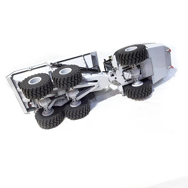 A40G RC Truck 1/14 6x6 Hydraulic RC Winch Truck Model Metal Dump Truck Engineering Model Boy Remote Control Car Toy Gift