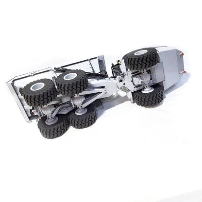 A40G RC Truck 1/14 6x6 Hydraulischer RC-Seilwinden-LKW-Modell, Metall-Kipper, Konstruktionsmodell, ferngesteuertes Spielzeugauto für Jungen, Geschenk 