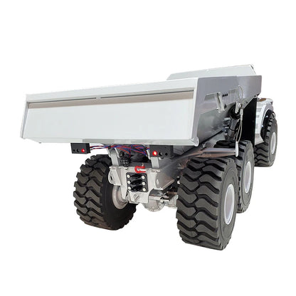 A40G RC Truck 1/14 6x6 Hydraulischer RC-Seilwinden-LKW-Modell, Metall-Kipper, Konstruktionsmodell, ferngesteuertes Spielzeugauto für Jungen, Geschenk 