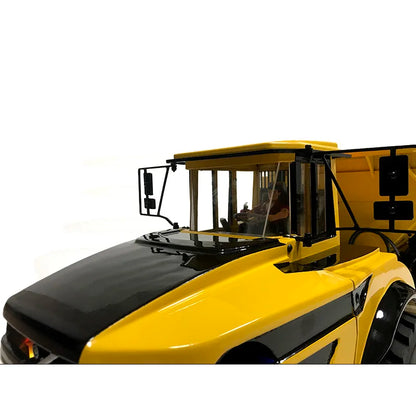 A40G RC Truck 1/14 6x6 Hydraulischer RC-Seilwinden-LKW-Modell, Metall-Kipper, Konstruktionsmodell, ferngesteuertes Spielzeugauto für Jungen, Geschenk 