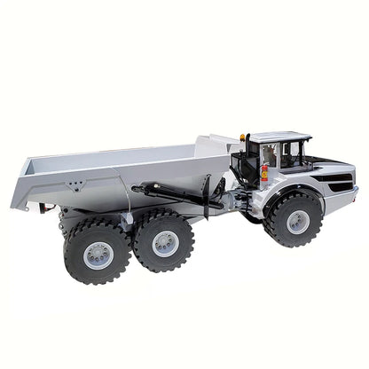 A40G RC Truck 1/14 6x6 Hydraulischer RC-Seilwinden-LKW-Modell, Metall-Kipper, Konstruktionsmodell, ferngesteuertes Spielzeugauto für Jungen, Geschenk 
