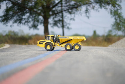A40G RC Truck 1/14 6x6 Hydraulischer RC-Seilwinden-LKW-Modell, Metall-Kipper, Konstruktionsmodell, ferngesteuertes Spielzeugauto für Jungen, Geschenk 