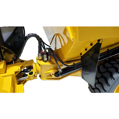 A40G RC Truck 1/14 6x6 Hydraulischer RC-Seilwinden-LKW-Modell, Metall-Kipper, Konstruktionsmodell, ferngesteuertes Spielzeugauto für Jungen, Geschenk 