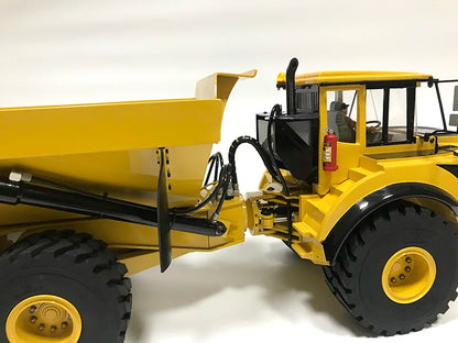 A40G RC Truck 1/14 6x6 Hydraulischer RC-Seilwinden-LKW-Modell, Metall-Kipper, Konstruktionsmodell, ferngesteuertes Spielzeugauto für Jungen, Geschenk 
