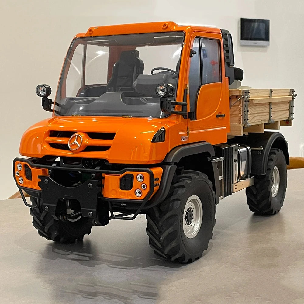 Free Shipping Unimog 1/10 RC Dump Truck Climbing Car RTR Version Remote Control Car Model Boy Toy Gift