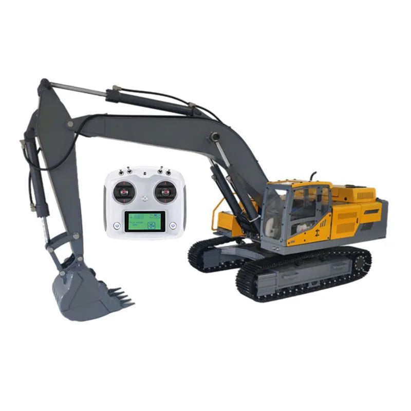 EC480 Excavator 1/12 RC Hydraulic Excavator Metal Model Engineering Machinery Vehicle Model Remote Control Car Toy