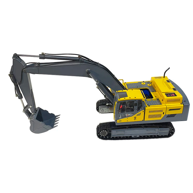 EC480 Excavator 1/12 RC Hydraulic Excavator Metal Model Engineering Machinery Vehicle Model Remote Control Car Toy