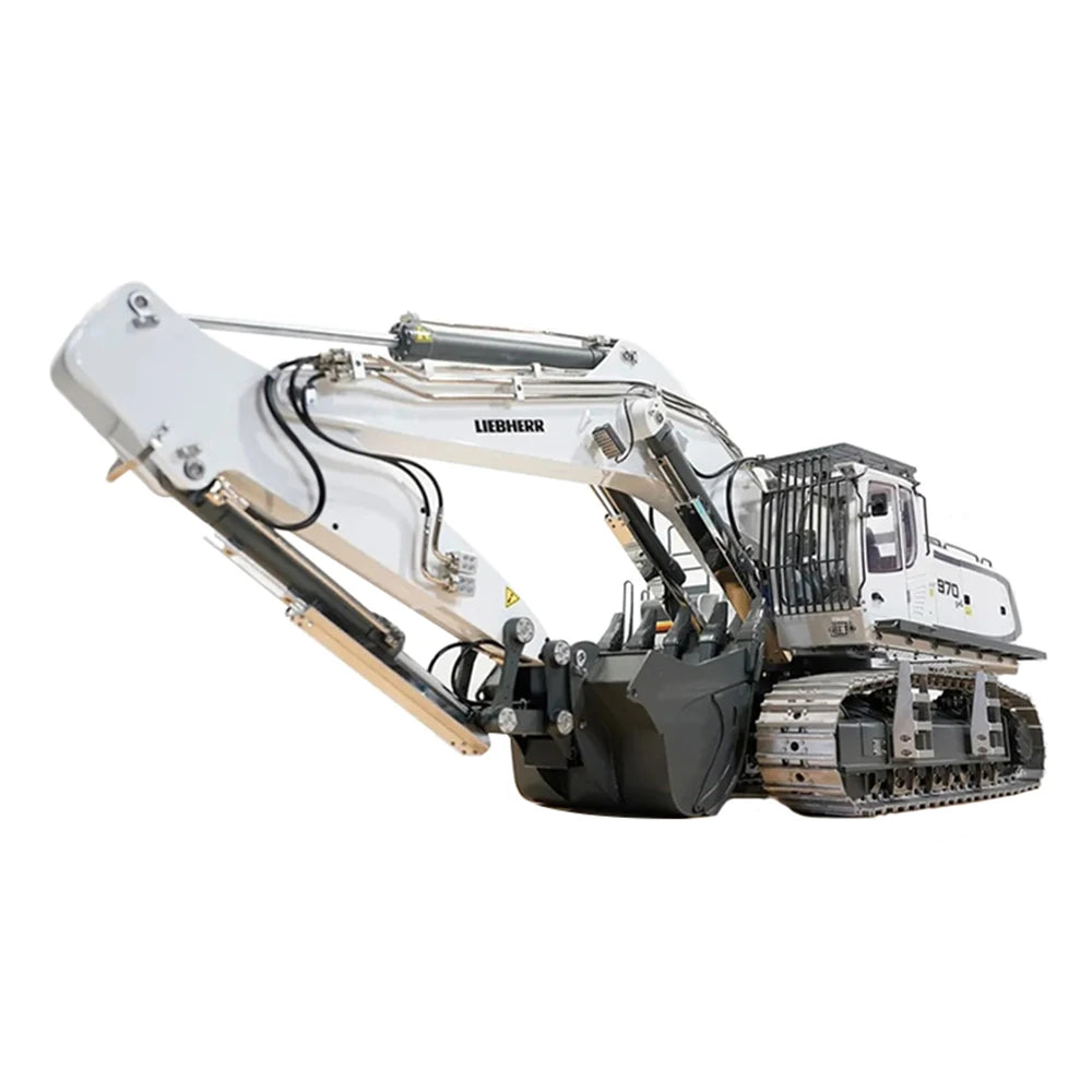 In Stock 1/14 RC Hydraulic Excavator K970 Metal Excavator Heavy Duty Mining Model with Battery RC Adult Car Toys