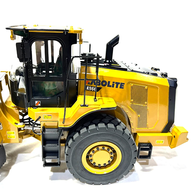 In Stock 1/16 K966 RC Hydraulic Loader Metal Loader Bulldozer Remote Control Car Boy Toys