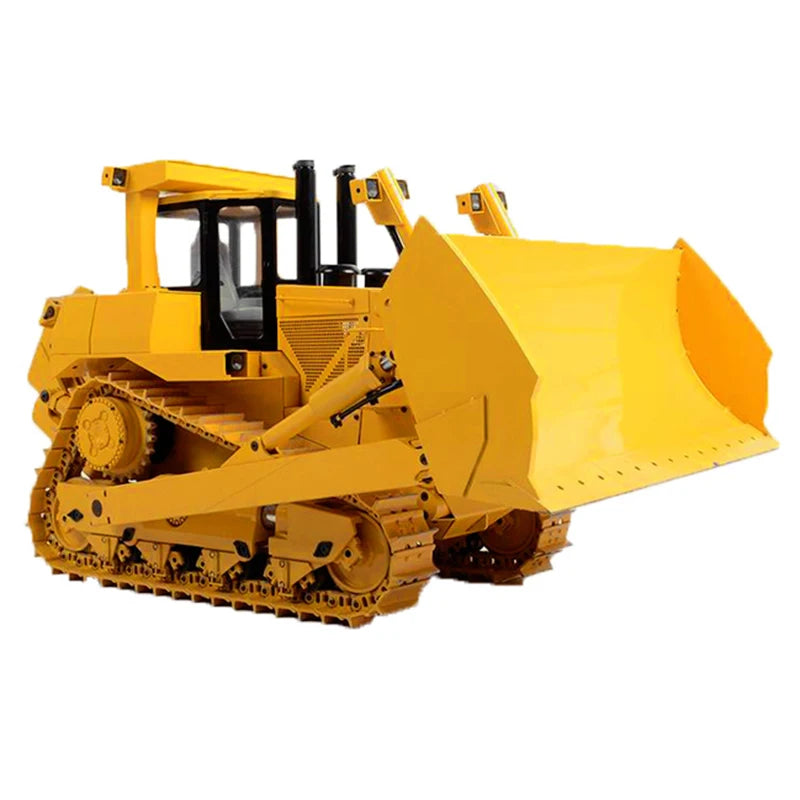 JDM 98 DXR2 Bulldozer 1/14 D9T RC Hydraulic Bulldozer Upgrade Sound Light System Metal Bulldozer Model Rc Cars for Adults Toys