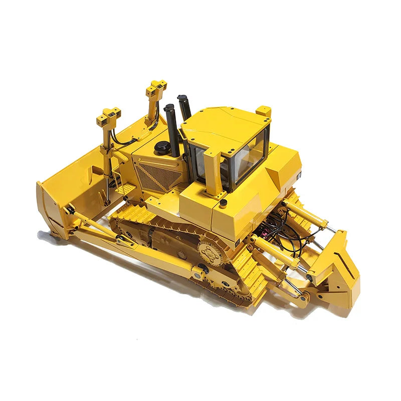 JDM 98 DXR2 Bulldozer 1/14 D9T RC Hydraulic Bulldozer Upgrade Sound Light System Metal Bulldozer Model Rc Cars for Adults Toys