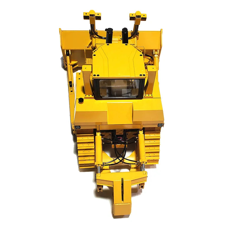 Free Shipping Bulldozer 1/14 JDM 98 DXR2 D9T Remote Control Hydraulic Bulldozer Upgraded Sound and Lighting System Metal Bulldozer Model Remote Control Car Adult Toy