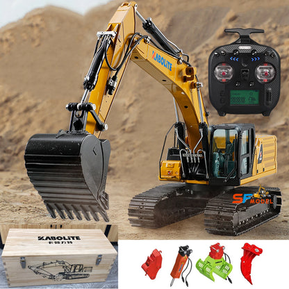 K961 RC-Bagger 1/18 KABOLITE K336GC Verbesserte Version RC Hydraulikbagger Metallmodell Ferngesteuertes Auto Spielzeug Geschenk für Jungen 
