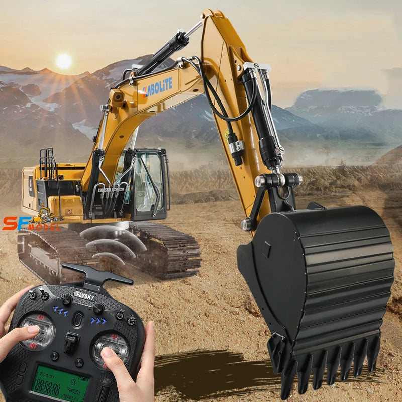 K961 RC Excavator 1/18 KABOLITE K336GC Upgraded Version RC Hydraulic Excavator Metal Model Boy Remote Control Car Toy Gift