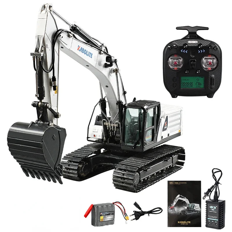 K961 RC Excavator 1/18 KABOLITE K336GC Upgraded Version RC Hydraulic Excavator Metal Model Boy Remote Control Car Toy Gift