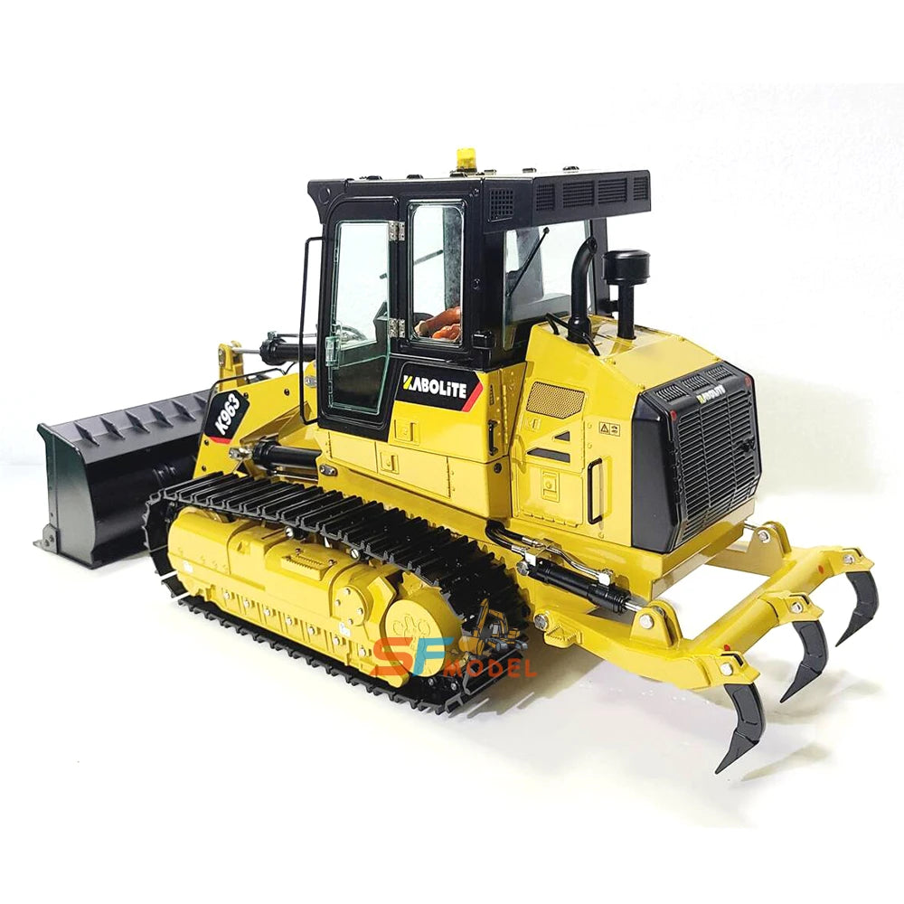 KABOLITE K963 RC Loader 1/16 RC Hydraulic Loader Metal Track Loader Model Toy Boy Remote Control Car Truck Model Toy Gift