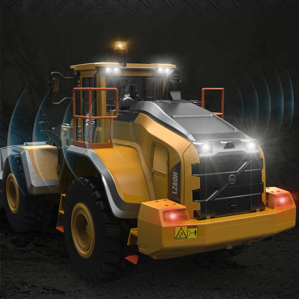 L260H Loader 1/16 Double Eagle E592 RC Loader Model with Light and Sound Remote Control Car Model Toy Loader