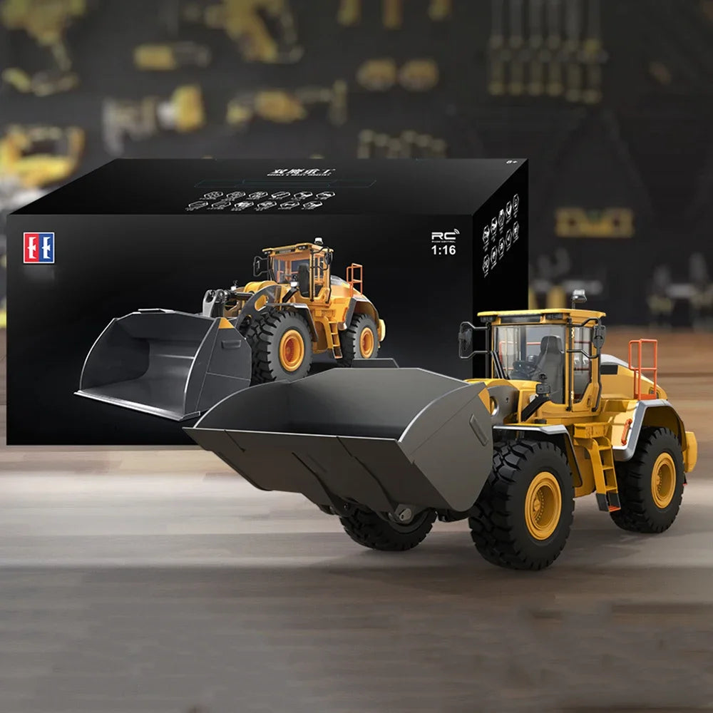 L260H Loader 1/16 Double Eagle E592 RC Loader Model with Light and Sound Remote Control Car Model Toy Loader