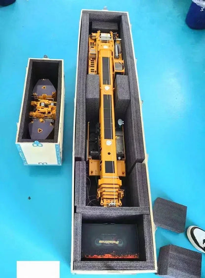 LTM1350 RC-Kran 1/14 6-Achs-Hydraulik-Elektrokran Metallmodell mit PL18-Fernsteuerung, Licht- und Soundsystem RC-Kran-Spielzeug 