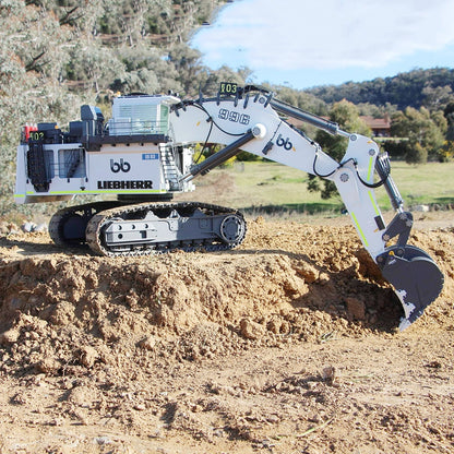 Liebherr 996 Hydraulic Excavator 1/20 Remote Control Excavator Metal Tracked Excavator Model Toy RTR Version
