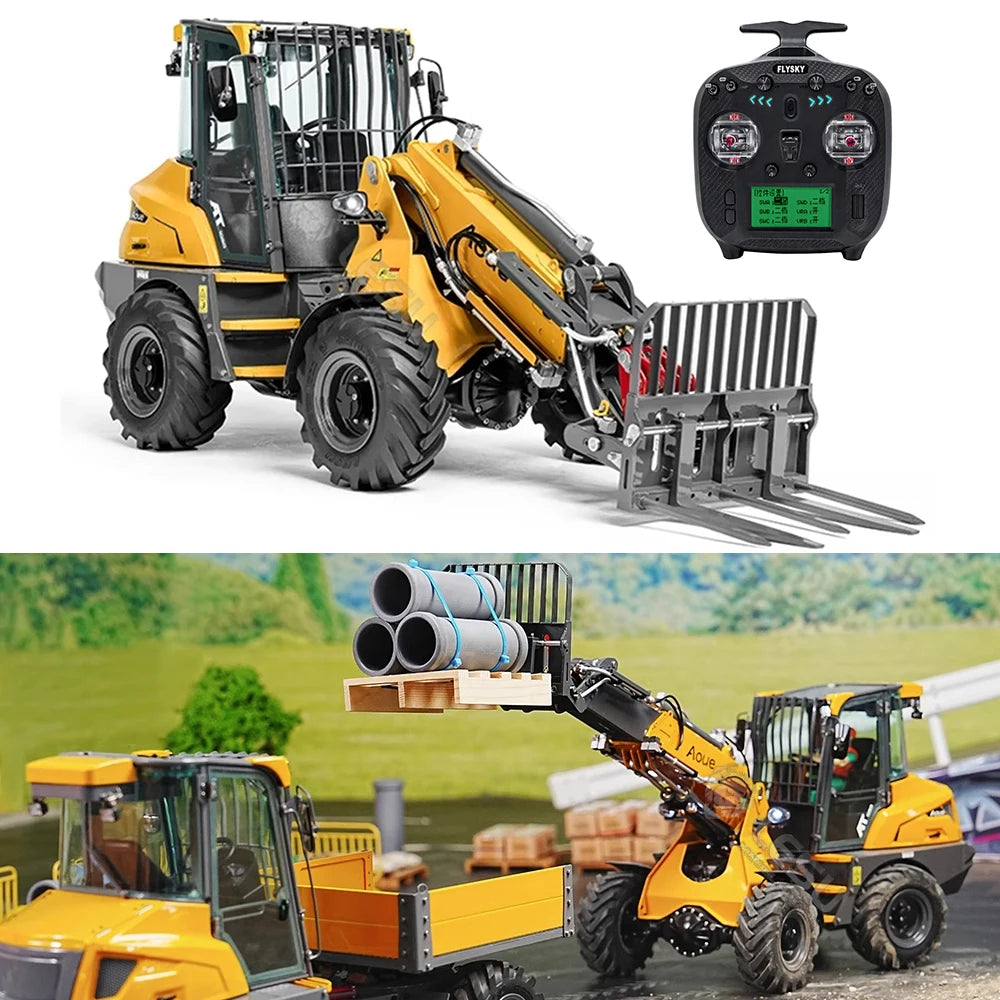 MCL8 RC Loader Toy 1/14 AOUE AT1050 Hydraulic Remote Control Loader M ...