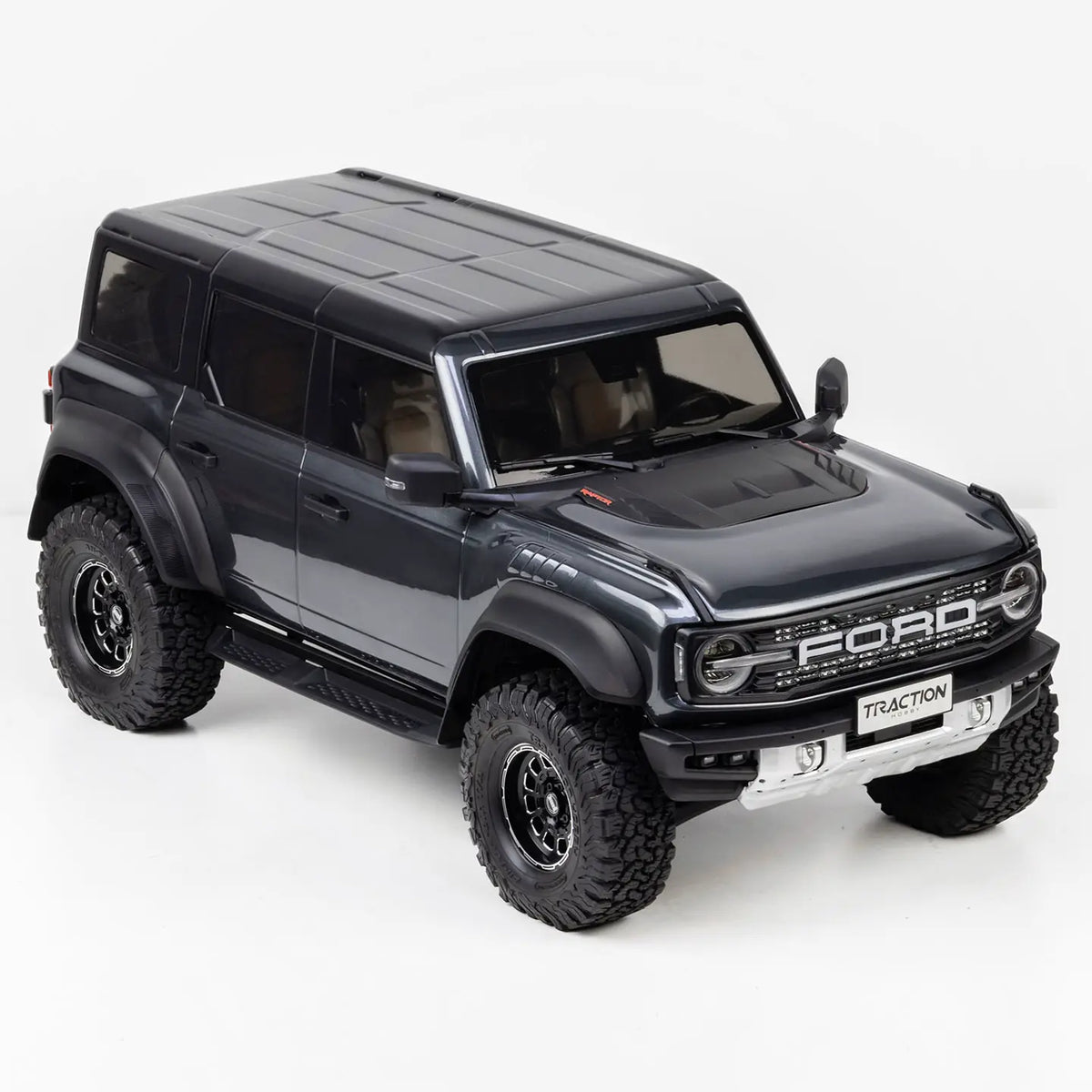Traction Hobby KM 1/8 Ford Bronco Raptor RC Crawler 4WD RTR with 2-Speed, Diff Locks & DIG
