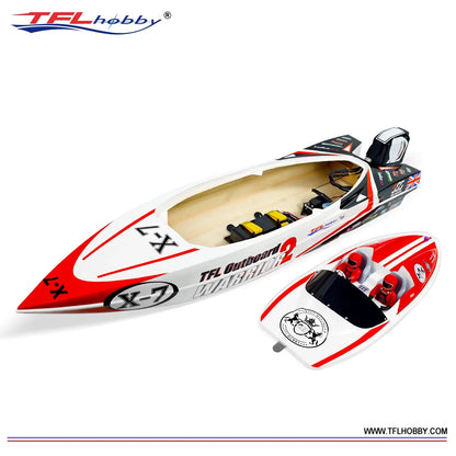 TFL 1148 Warrior 2 RC Boat - Scale Outboard Motor with Gear Drive & Reverse Function