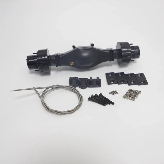 1/14 Scale Metal Rear Axle with Hub Reduction for Tamiya RC Hydraulic Dump Truck & Tractor DIY Upgrades