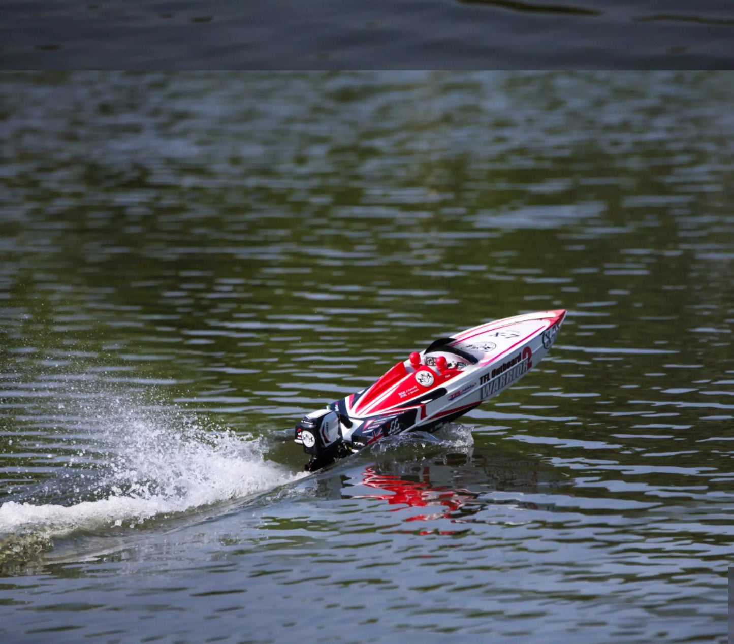 TFL 1148 Warrior 2 RC Boat - Scale Outboard Motor with Gear Drive & Reverse Function