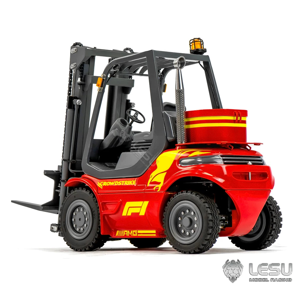 LESU Hydraulic Forklift 1/14 Scale Remote Control Forklift Metal Simulation Model RTR Version